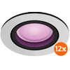 Philips Hue Centura Recessed Spot Light White and Color - Round -  Aluminum- 12-pack