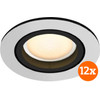 Philips Hue Milliskin Recessed Spot Light White Ambiance - Round - Aluminum - 12-pack