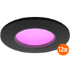 Philips Hue Recessed Spot Light Slim White and Color - 90mm - Black - 12-pack