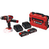 Einhell TE-CD 18/48 Li-i Solo 2,5 Ah Accu (2x) E-Case S-F Starterspakket