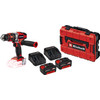 Einhell TE-CD 18/48 Li-i Solo 4,0 Ah Accu (2x) E-Case S-F Starterspakket