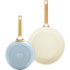 GreenPan Padova Frying Pan Set 20cm + 26cm Light Blue