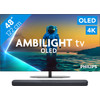 Philips Ambilight 48 inches OLED810 4K (2025) + JBL Bar 300 M2 Black