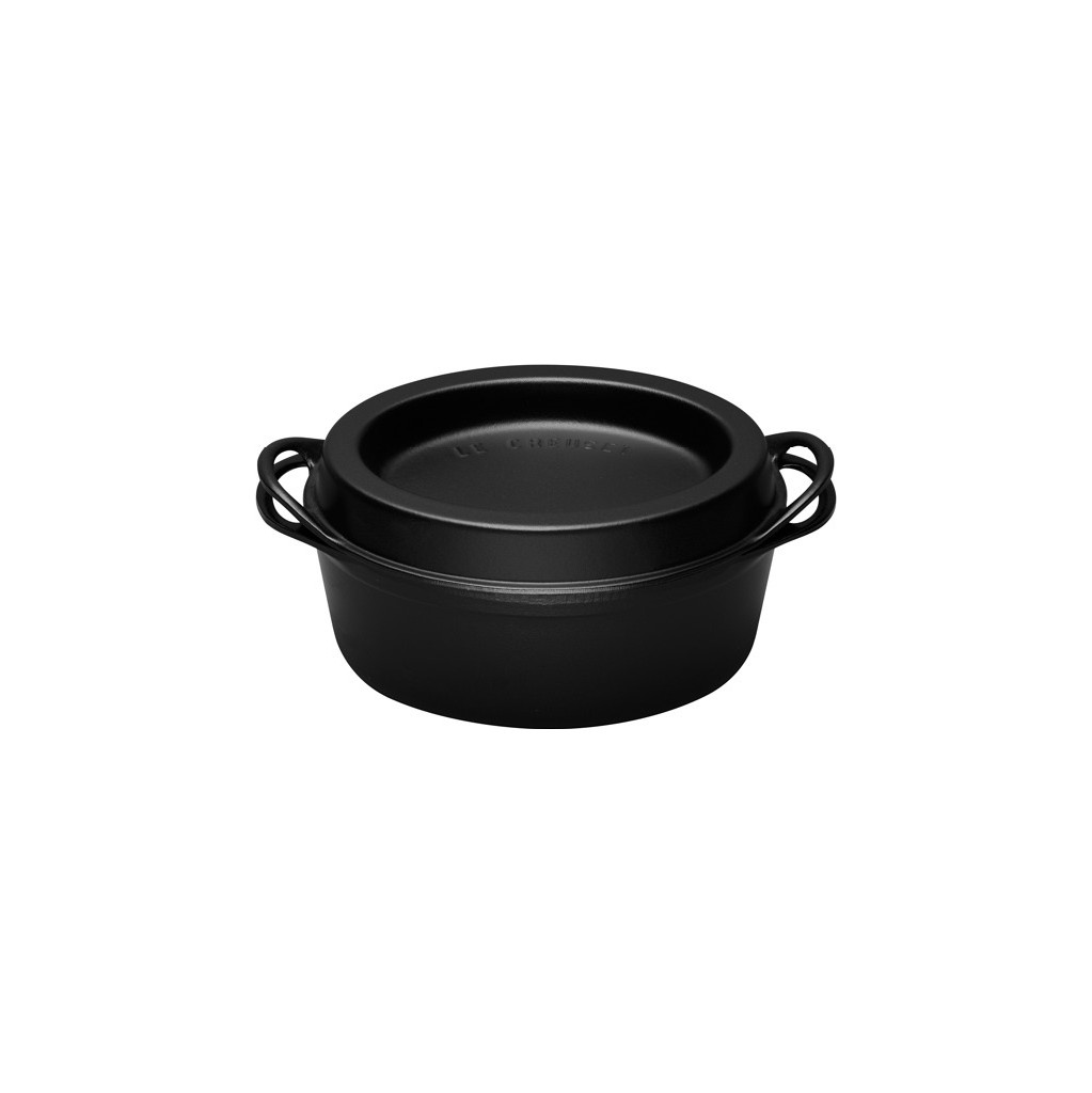 Le Creuset Ovale Doufeu Braadpan 32 cm Mat Zwart