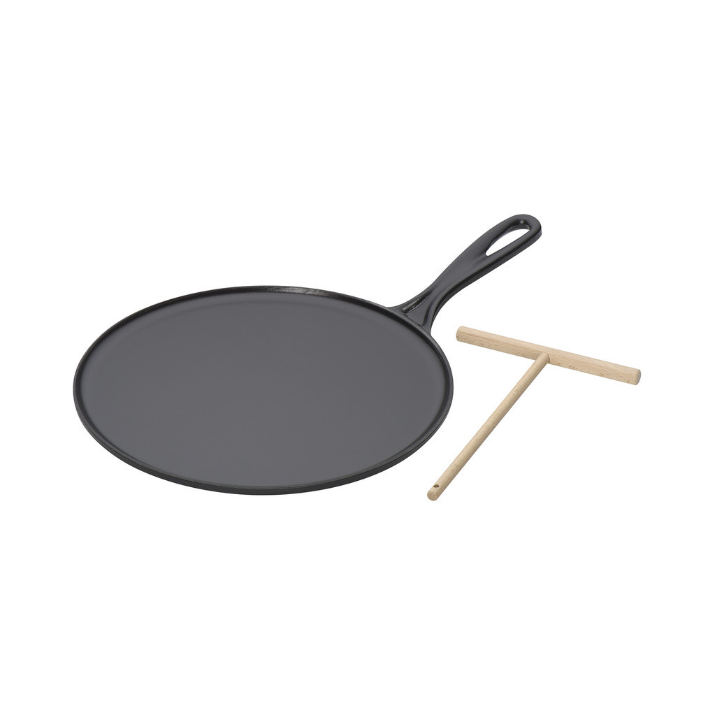 Le Creuset Gietijzeren Pannenenkoekpan 27 cm Mat Zwart