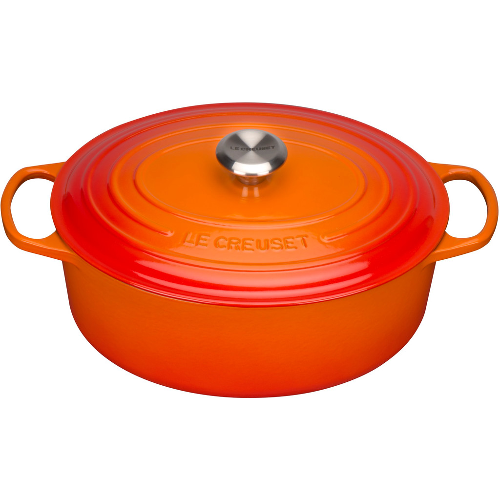 Le Creuset Ovale Braadpan 27 cm Oranje-rood