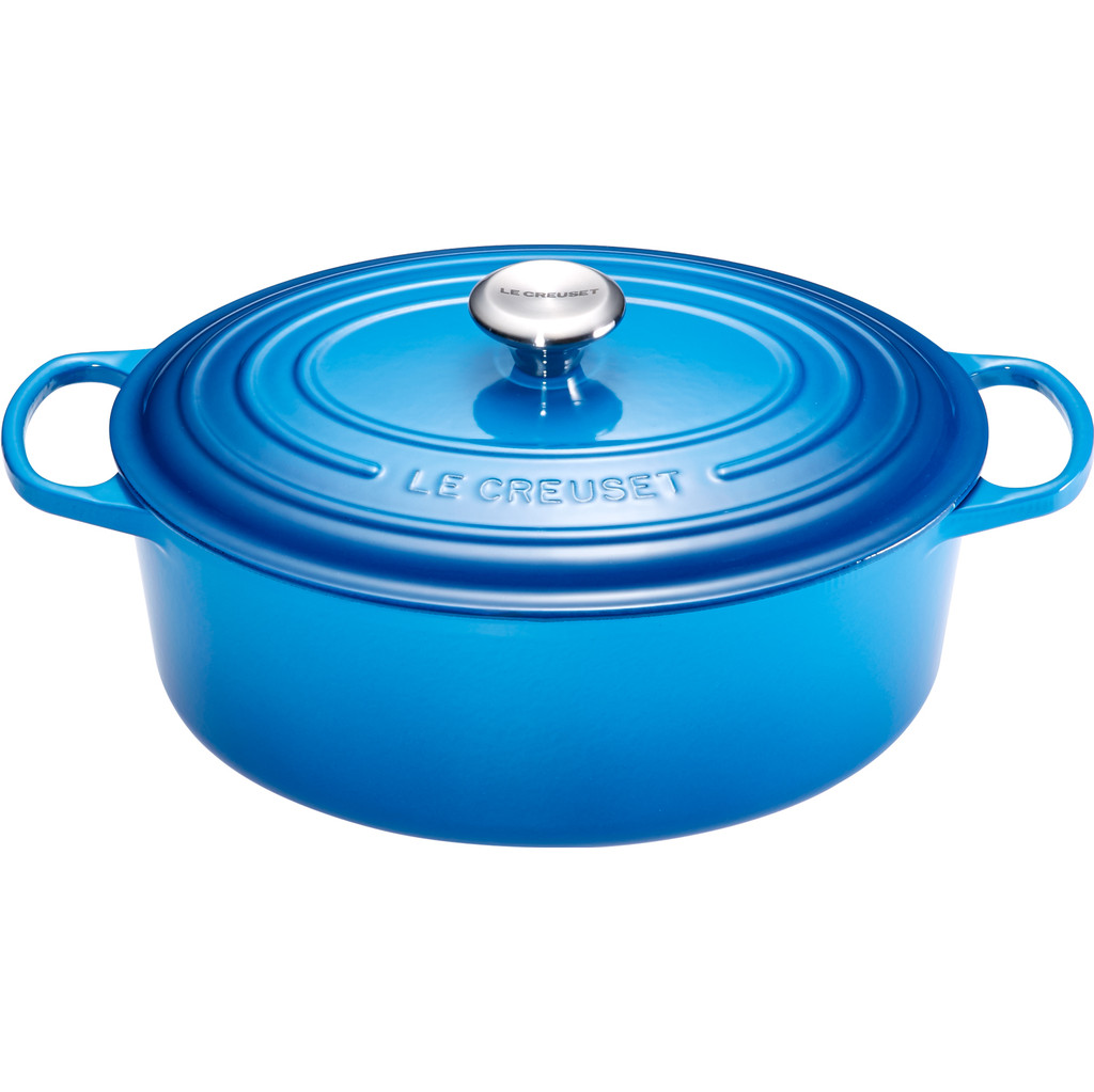 Le Creuset Ovale Braadpan 29 cm Marseilleblauw