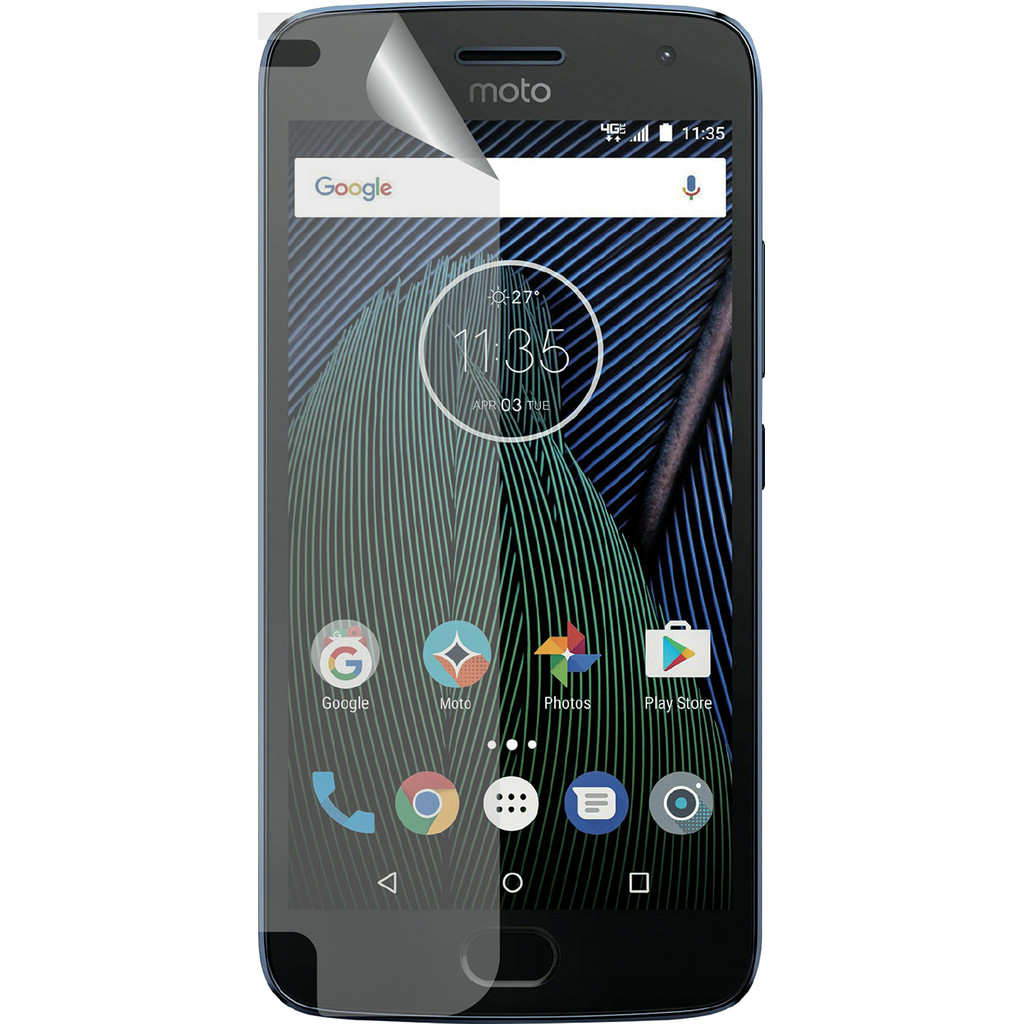 Azuri Motorola Moto G5 Plus Screenprotector Plastic Duo Pack azuri kopen in de aanbieding