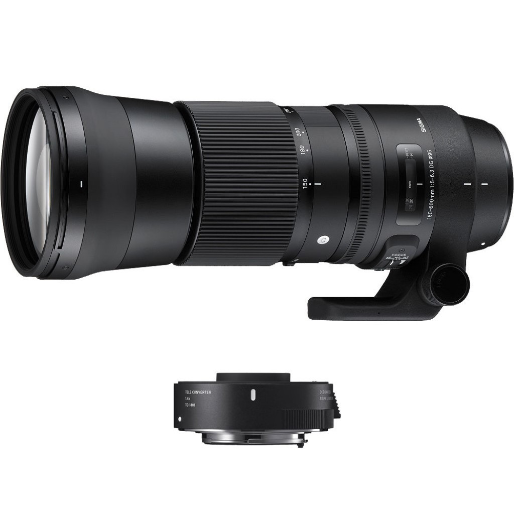 Sigma 150-600mm f/5-6.3 DG OS HSM C Canon EF + TC-1401 1.4x