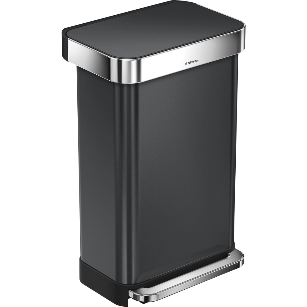 Simplehuman Rectangular Liner Pocket Rvs 45 liter