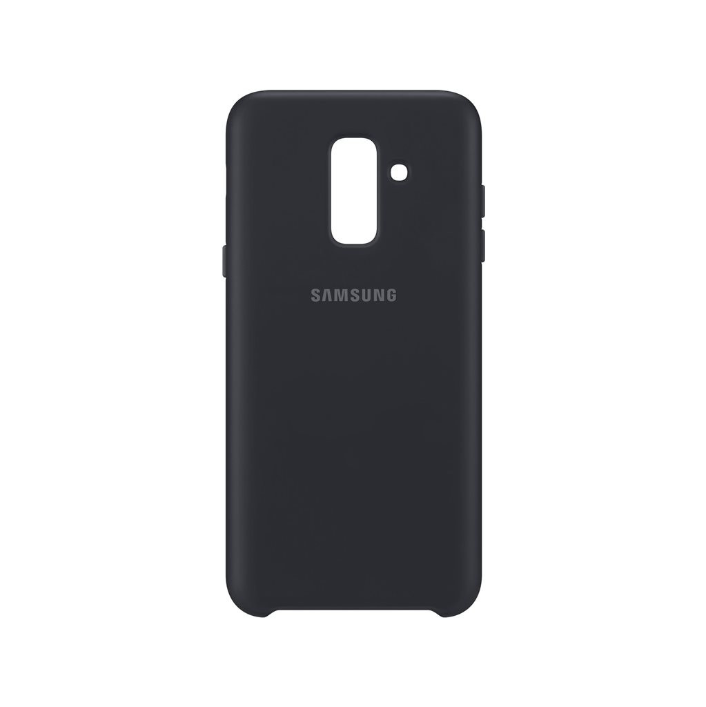 Samsung Galaxy A6 Plus 2018 Dual Layer Cover Back Zwart samsung kopen in de aanbieding