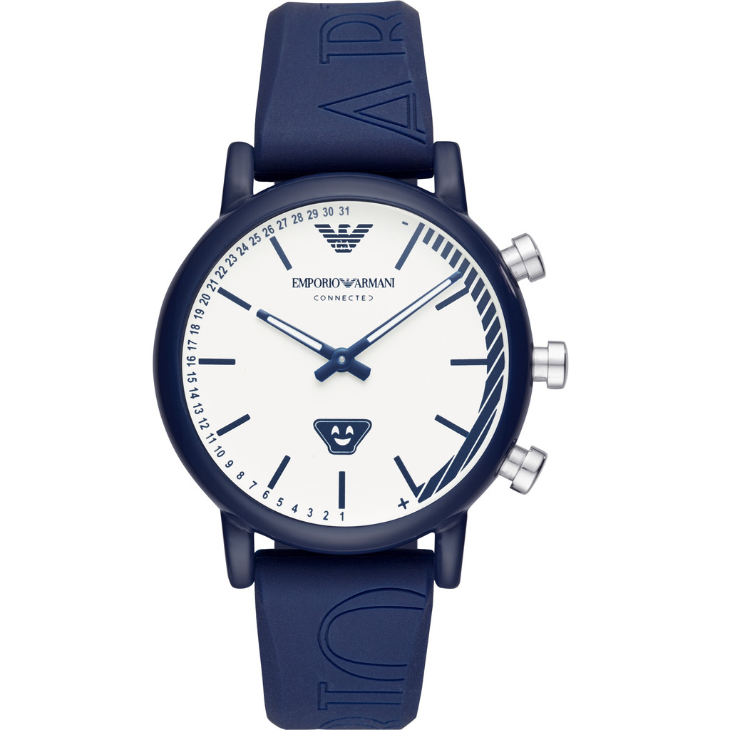 Emporio Armani Connected Blauwzilver emporio armani kopen in de aanbieding Emporio Armani Connected Blauwzilver emporio armani kopen in de aanbieding