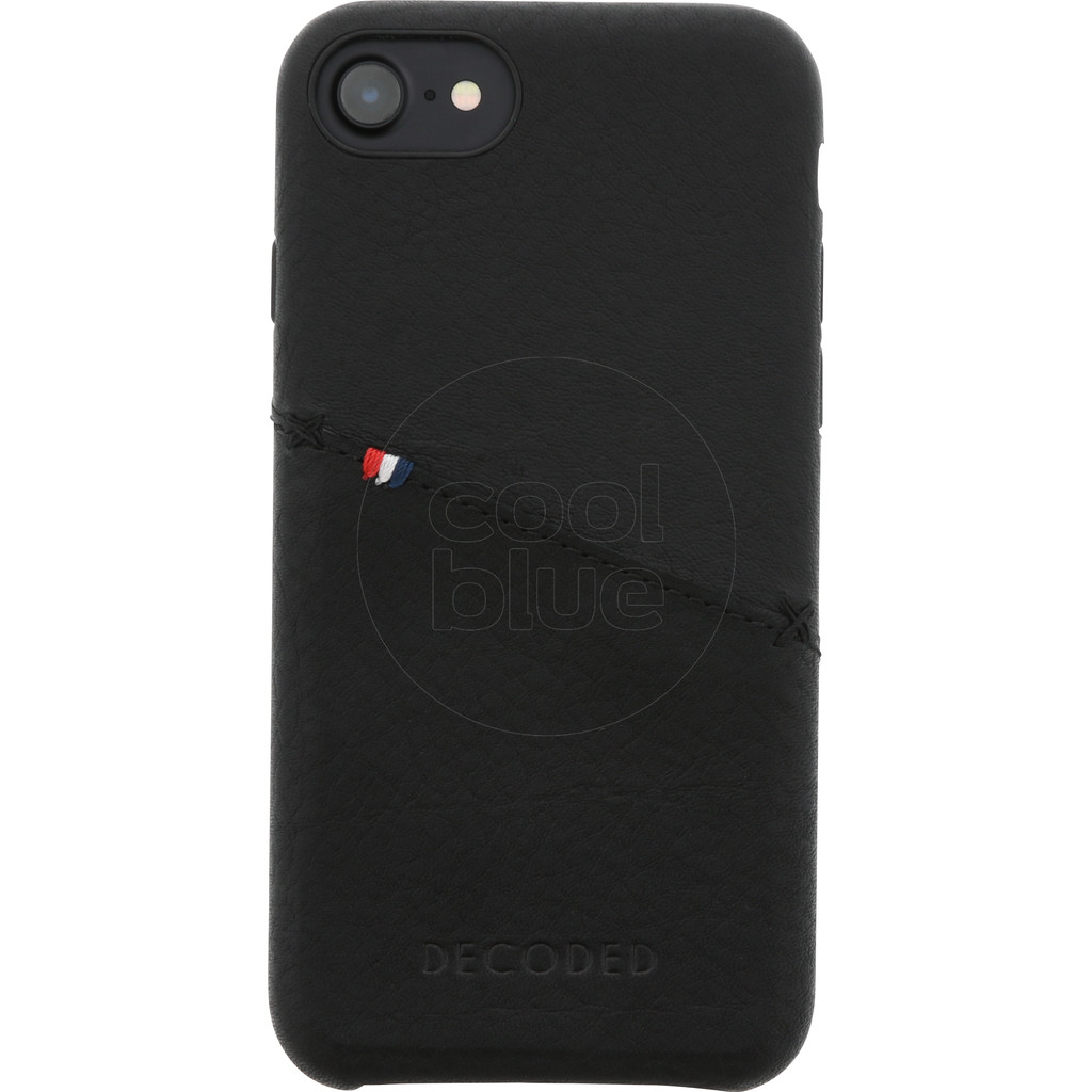 Decoded Leather Back Cover Apple Iphone 66S78 Zwart decoded kopen in de aanbieding