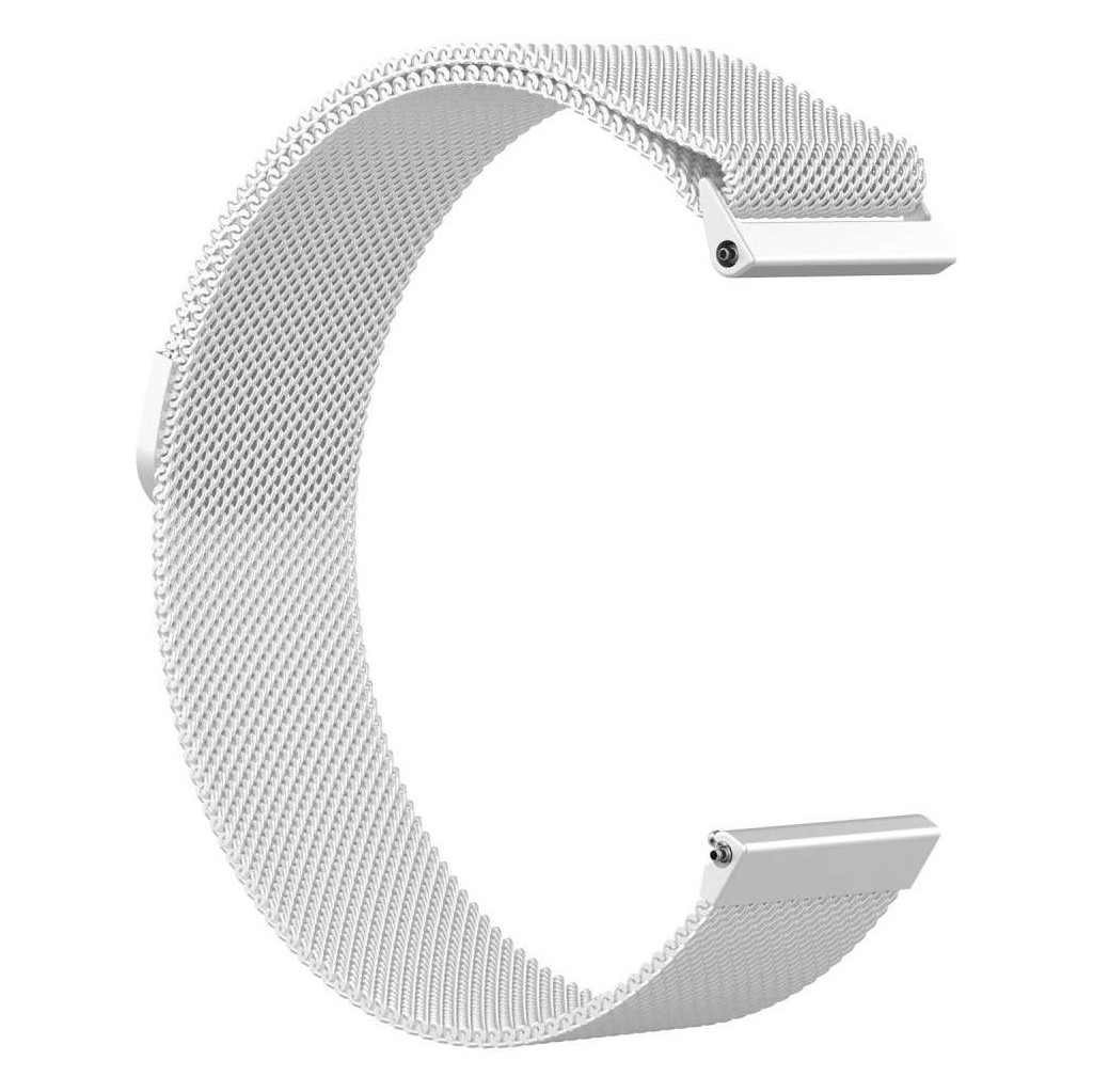 Just In Case Fitbit Versa Milanees Horlogeband Zilver just in case kopen in de aanbieding