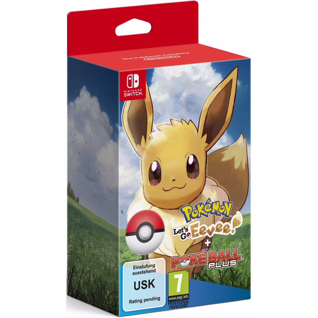 Pokemon Let's Go Eevee Switch + Poke Ball Plus Pack