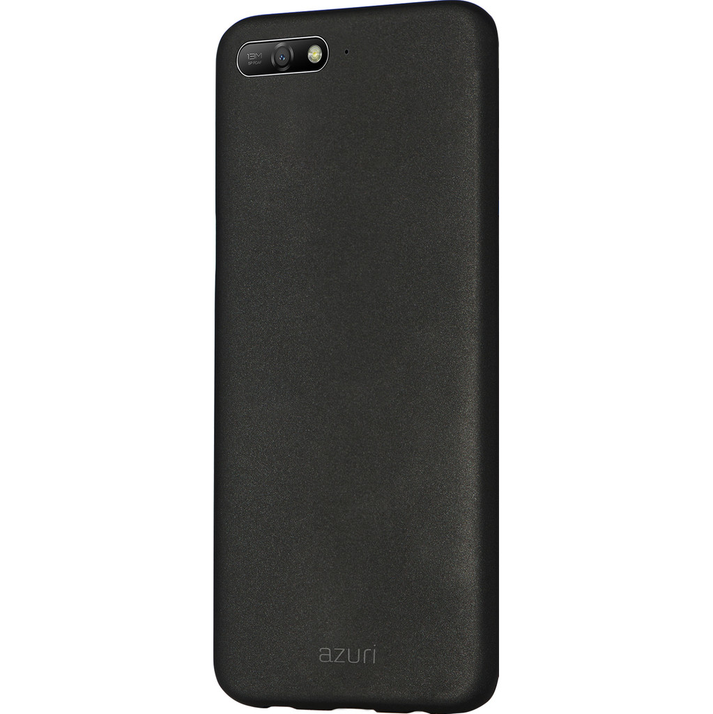 Azuri Metallic Soft Touch Huawei Y6 2018 Back Cover Zwart azuri kopen in de aanbieding