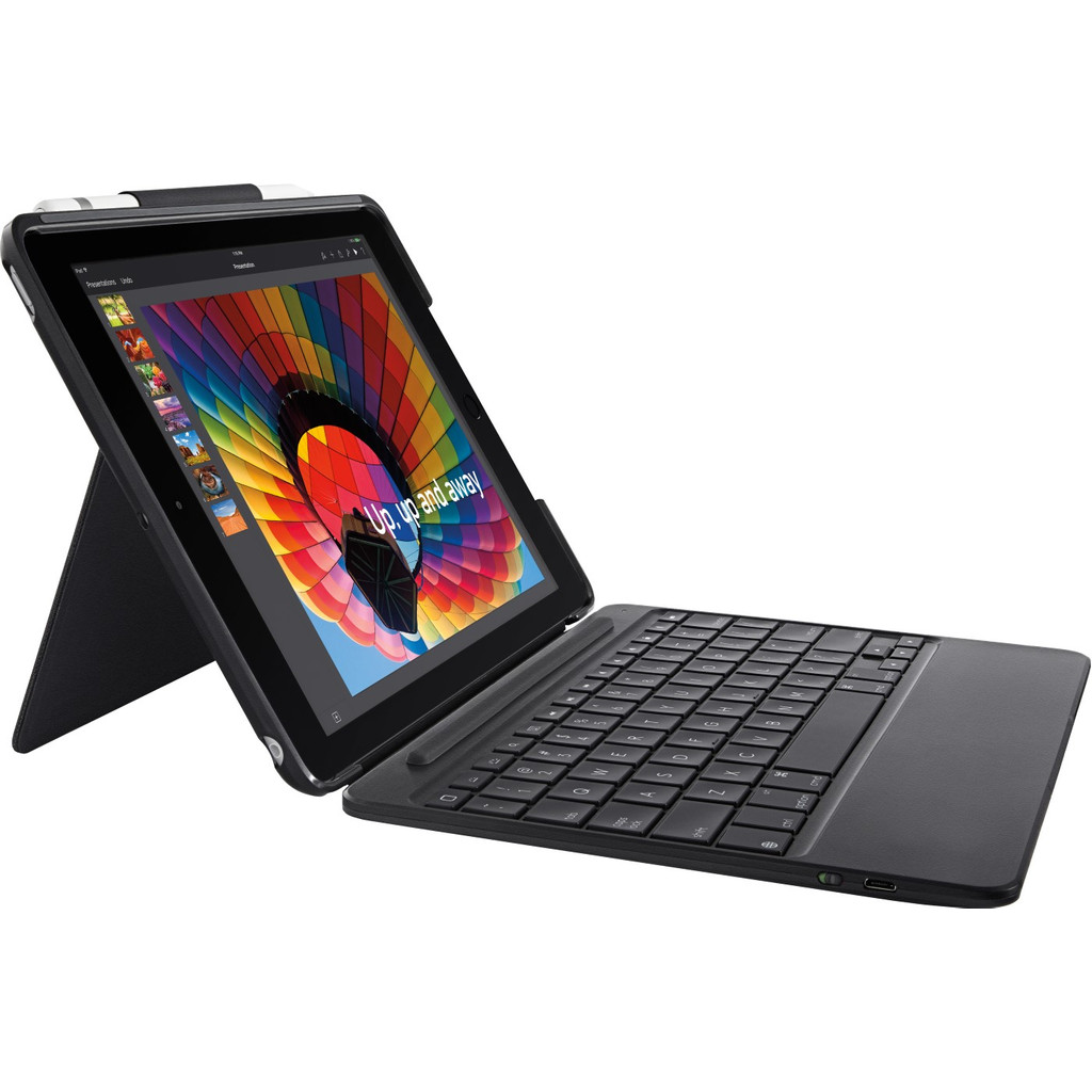 Logitech Ipad 2018 Slim Combo Toetsenbord Hoes Qwerty logitech kopen in de aanbieding