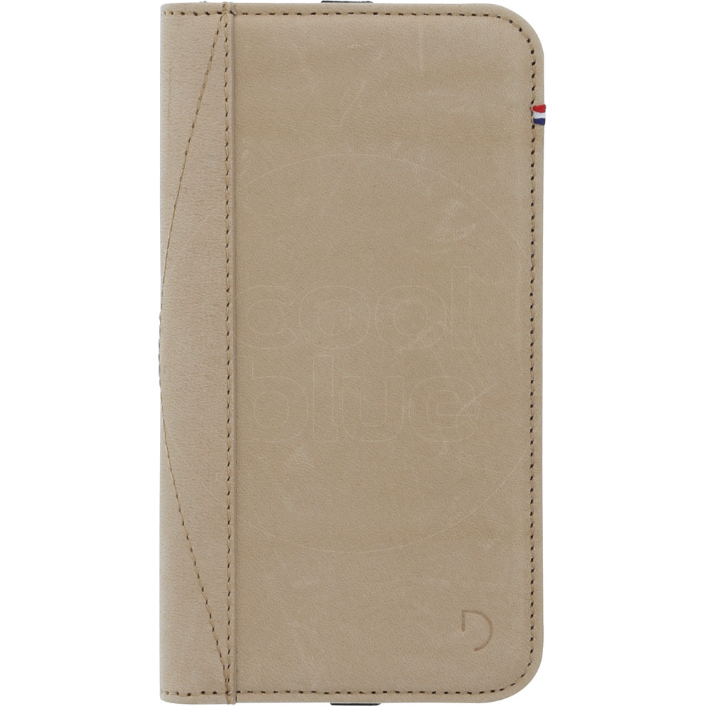 Decoded Leather Wallet Apple Iphone 66S78 Book Case Beige decoded kopen in de aanbieding