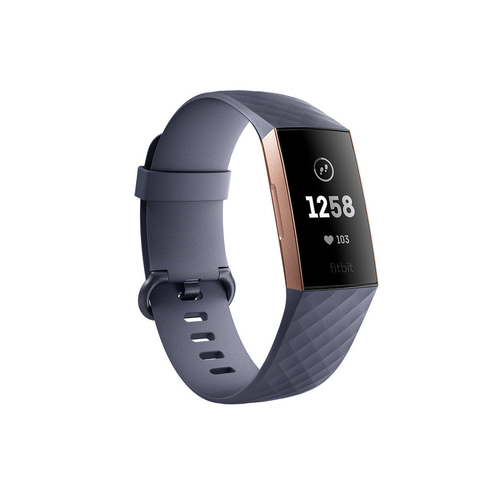 Fitbit Charge 3 Blue Grey / Rose Gold Aluminium