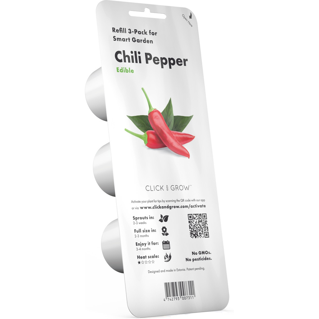 Click Grow Chili Pepper Refill 3 Pack Voor Smart Garden click grow kopen in de aanbieding