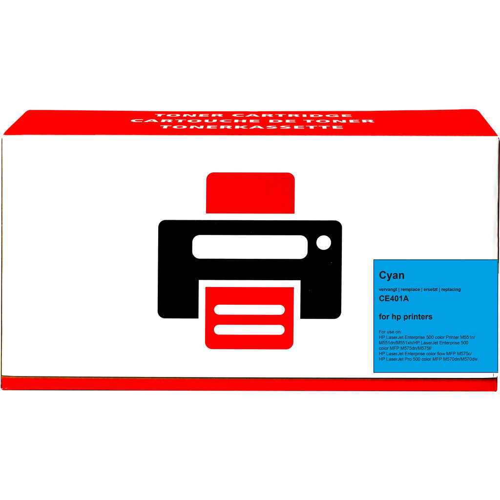 Pixeljet Huismerk 507A Toner Cyaan Voor Hp Printers Ce401A pixeljet kopen in de aanbieding