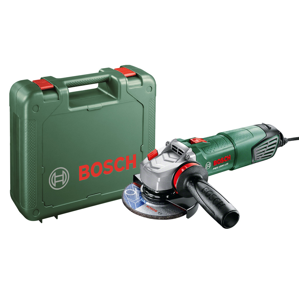 Bosch PWS 1000-125 Haakse slijpmachine in koffer 125mm 500W online kopen