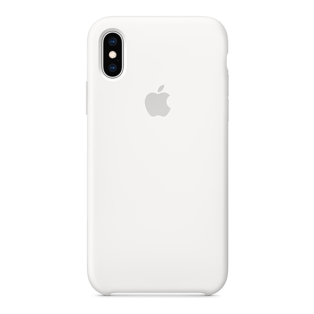 Apple Iphone Xs Silicone Back Cover Wit apple kopen in de aanbieding
