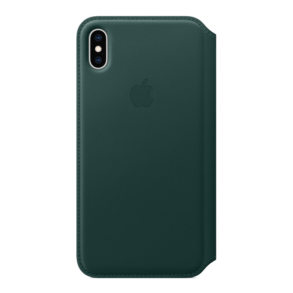 Apple Iphone Xs Max Leather Folio Book Bosgroen apple kopen in de aanbieding