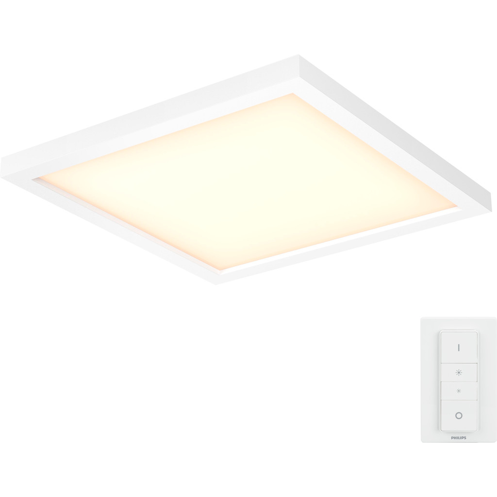 Philips Hue Aurelle Plafonniere Vierkant Wit philips kopen in de aanbieding
