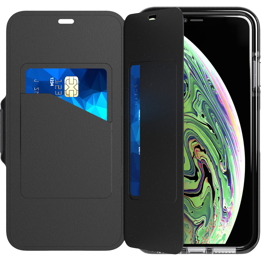 Tech21 Evo Wallet Apple Iphone Xs Max Book Case Zwart tech21 kopen in de aanbieding