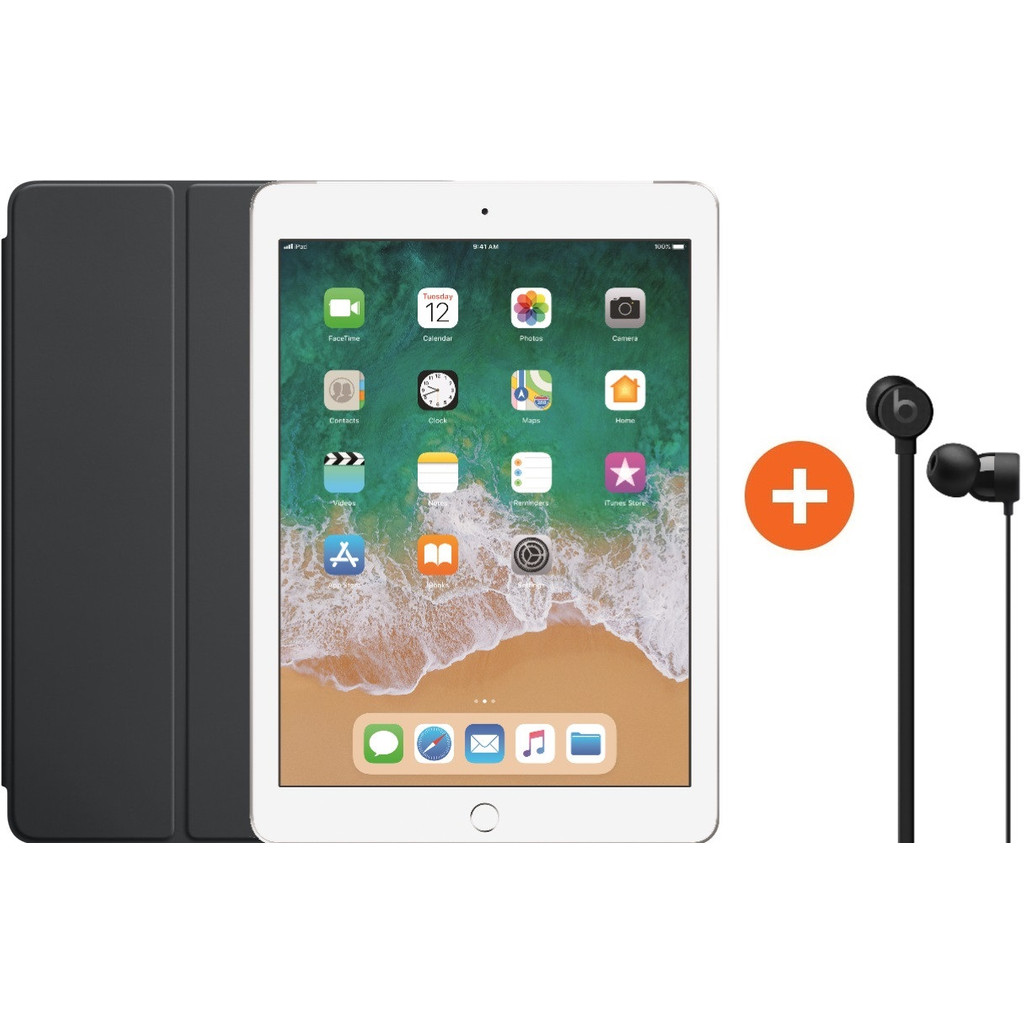 Apple iPad (2018) 128GB Wifi Silver + Smart Cover