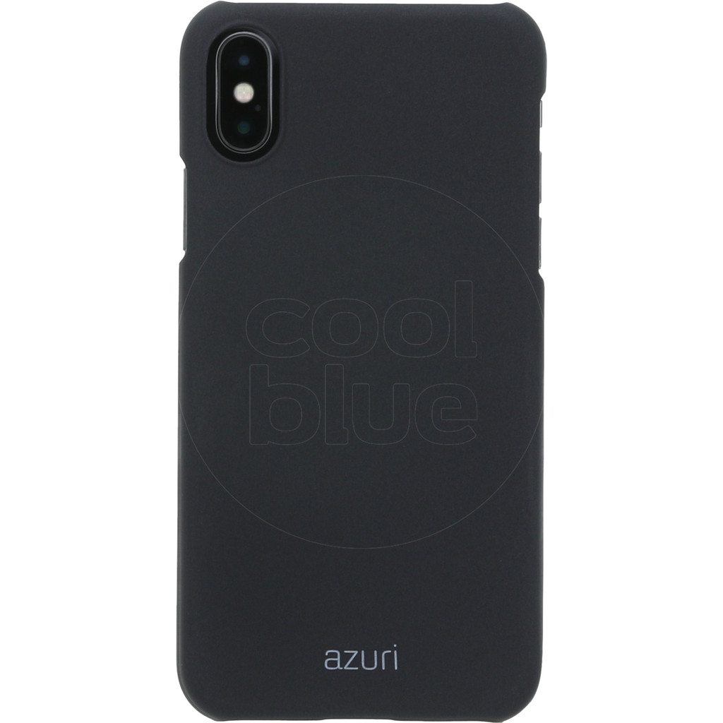 Azuri Metallic Soft Touch Apple Iphone X Back Cover Zwart azuri kopen in de aanbieding
