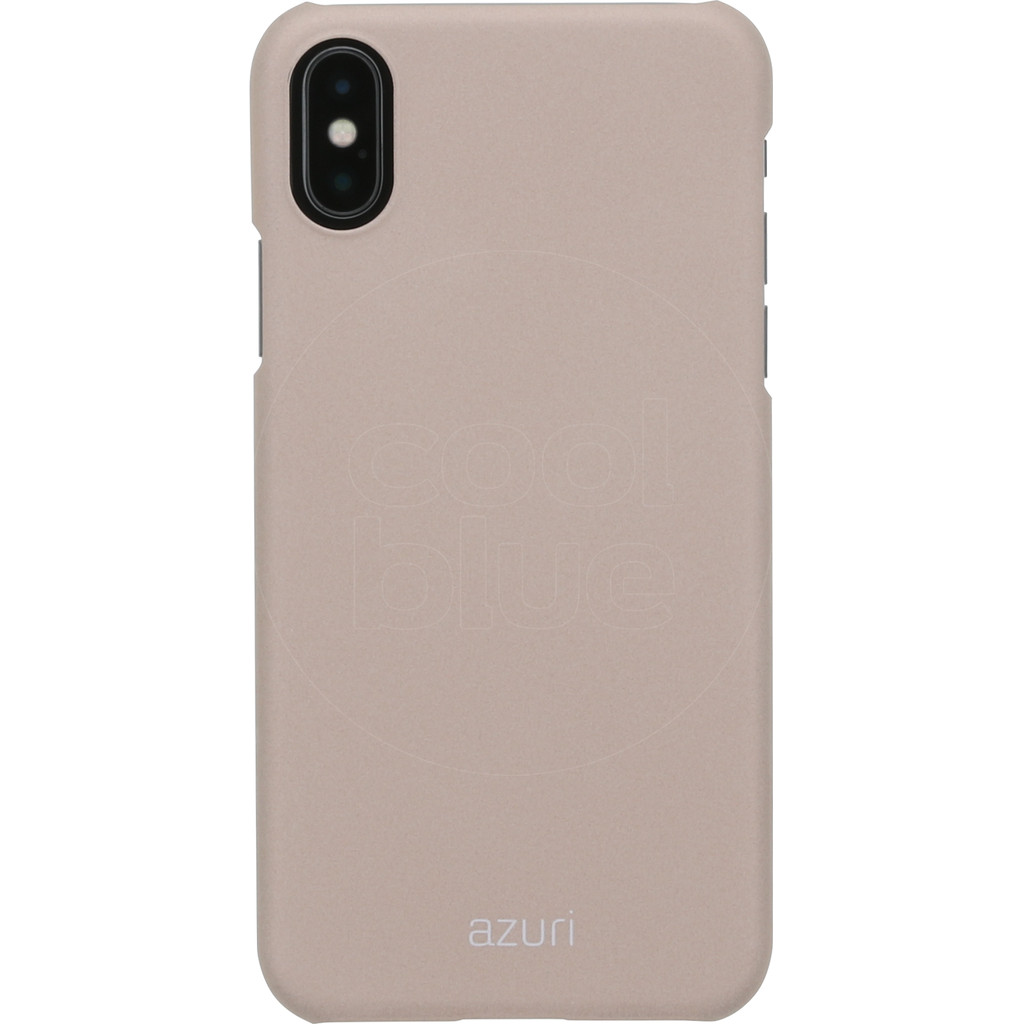 Azuri Metallic Soft Touch Apple Iphone X Back Cover Goud azuri kopen in de aanbieding