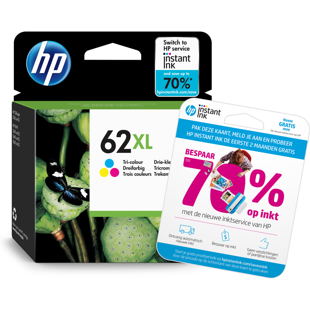 Hp 62Xl Cartridge 3 Kleuren C2P07Ae hp kopen in de aanbieding