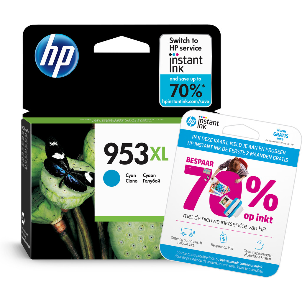 Hp 953Xl Cartridge Cyaan F6U16Ae hp kopen in de aanbieding Hp 953Xl Cartridge Cyaan F6U16Ae hp kopen in de aanbieding