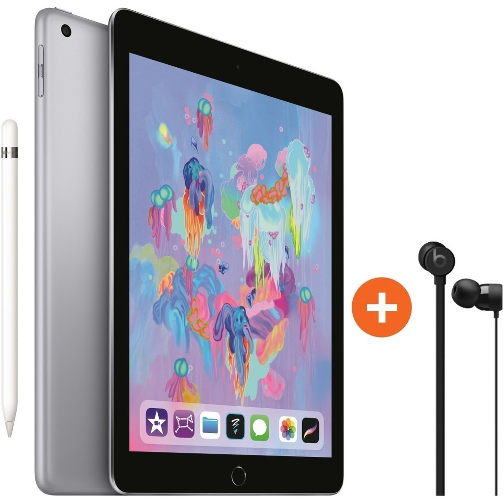 Apple iPad (2018) 128GB Wifi Space Gray + Apple Pencil