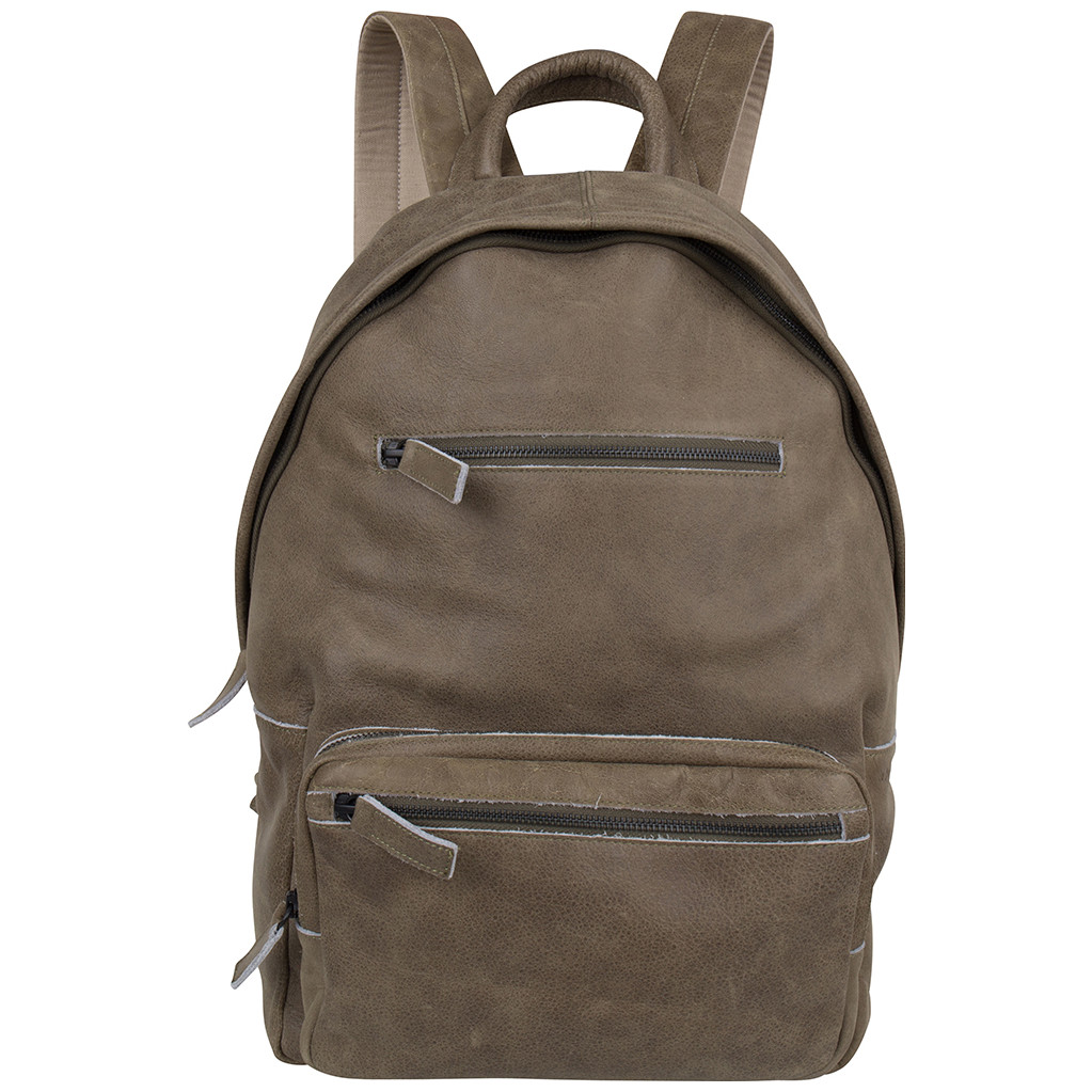 Cowboysbag Backpack Shiloh 15 Inch Olive cowboysbag kopen in de aanbieding