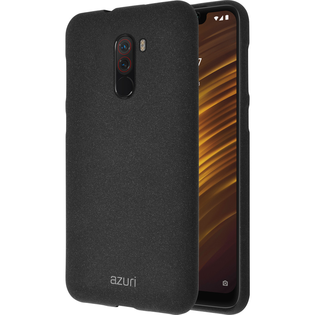Azuri Flexible Sand Xiaomi Pocophone F1 Back Cover Zwart azuri kopen in de aanbieding