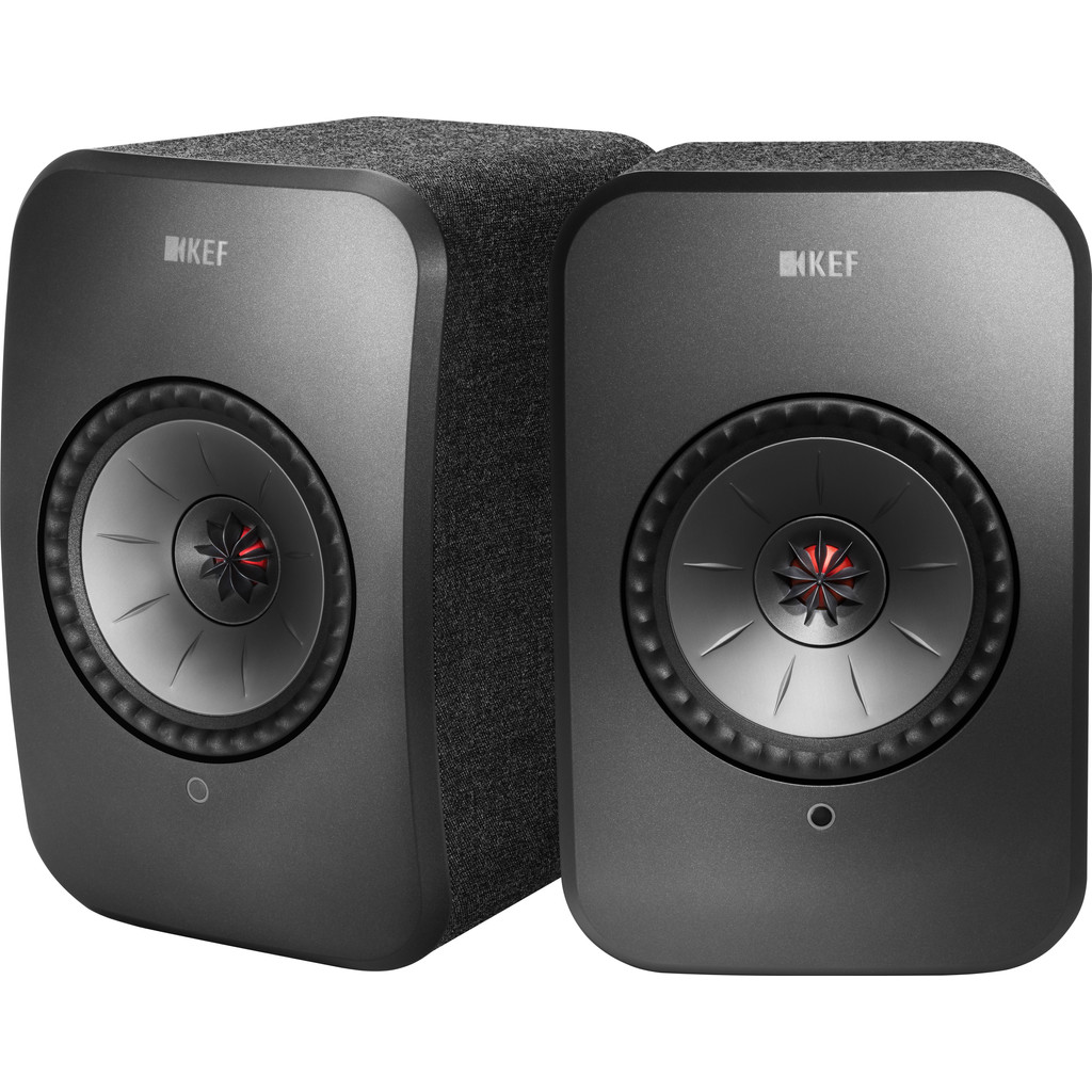 KEF LSX wireless stereo systeem Zwart