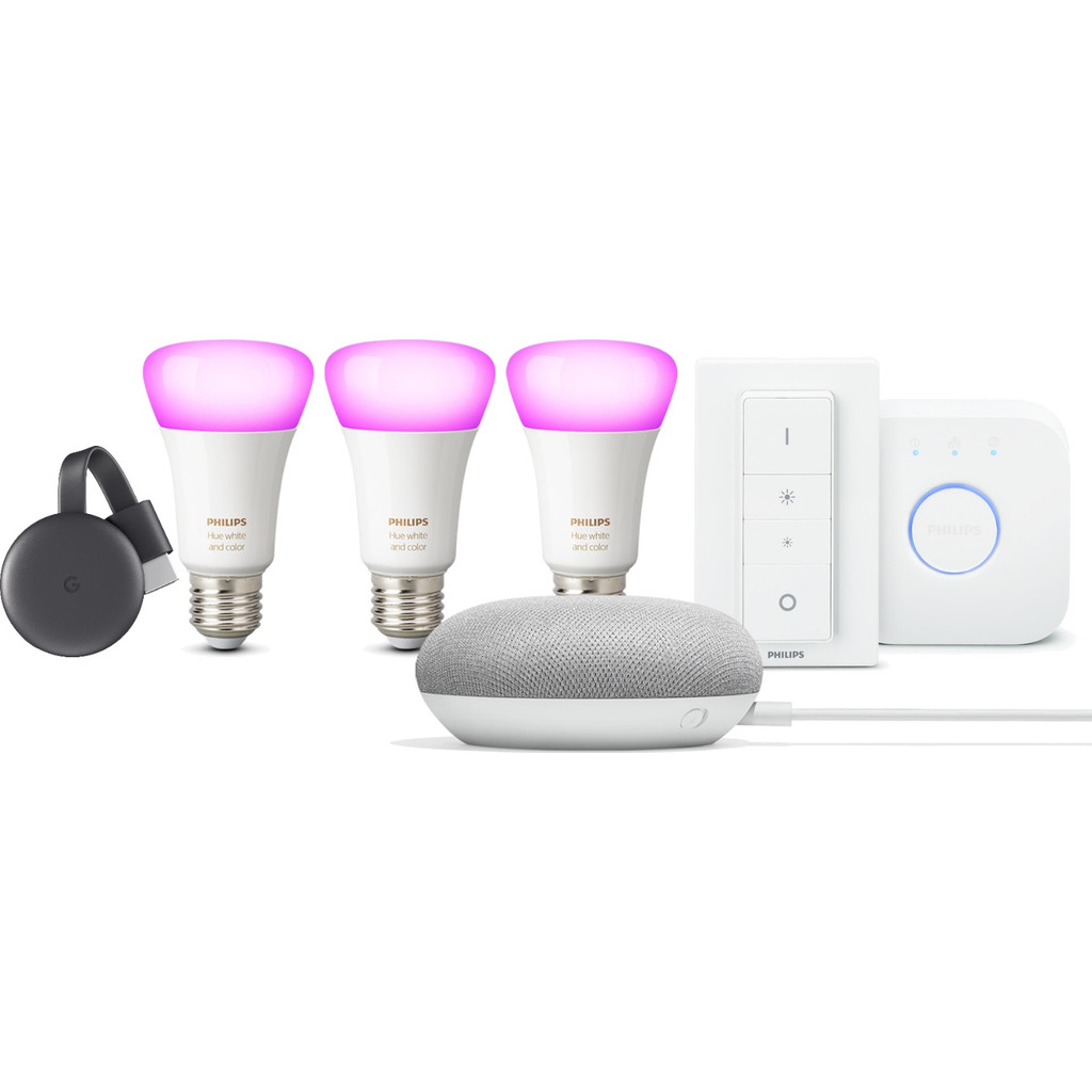 Google Home Mini Philips Hue Chromecast V3 philips kopen in de aanbieding