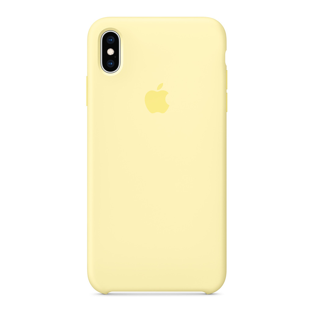 Apple Iphone Xs Silicone Back Cover Mellow Yellow apple kopen in de aanbieding