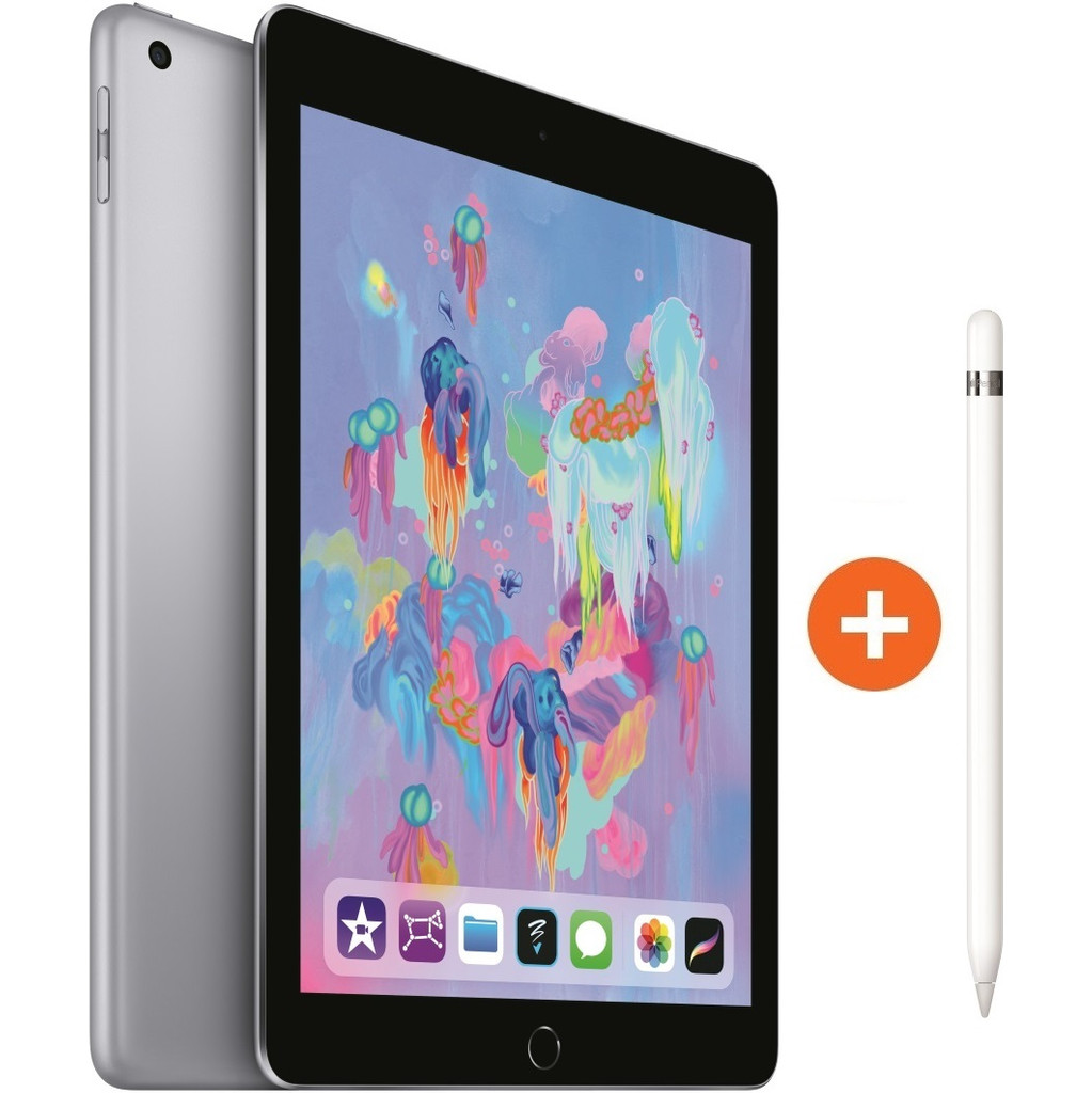 Apple iPad (2018) 128 GB Wifi Space Gray + Apple Pencil