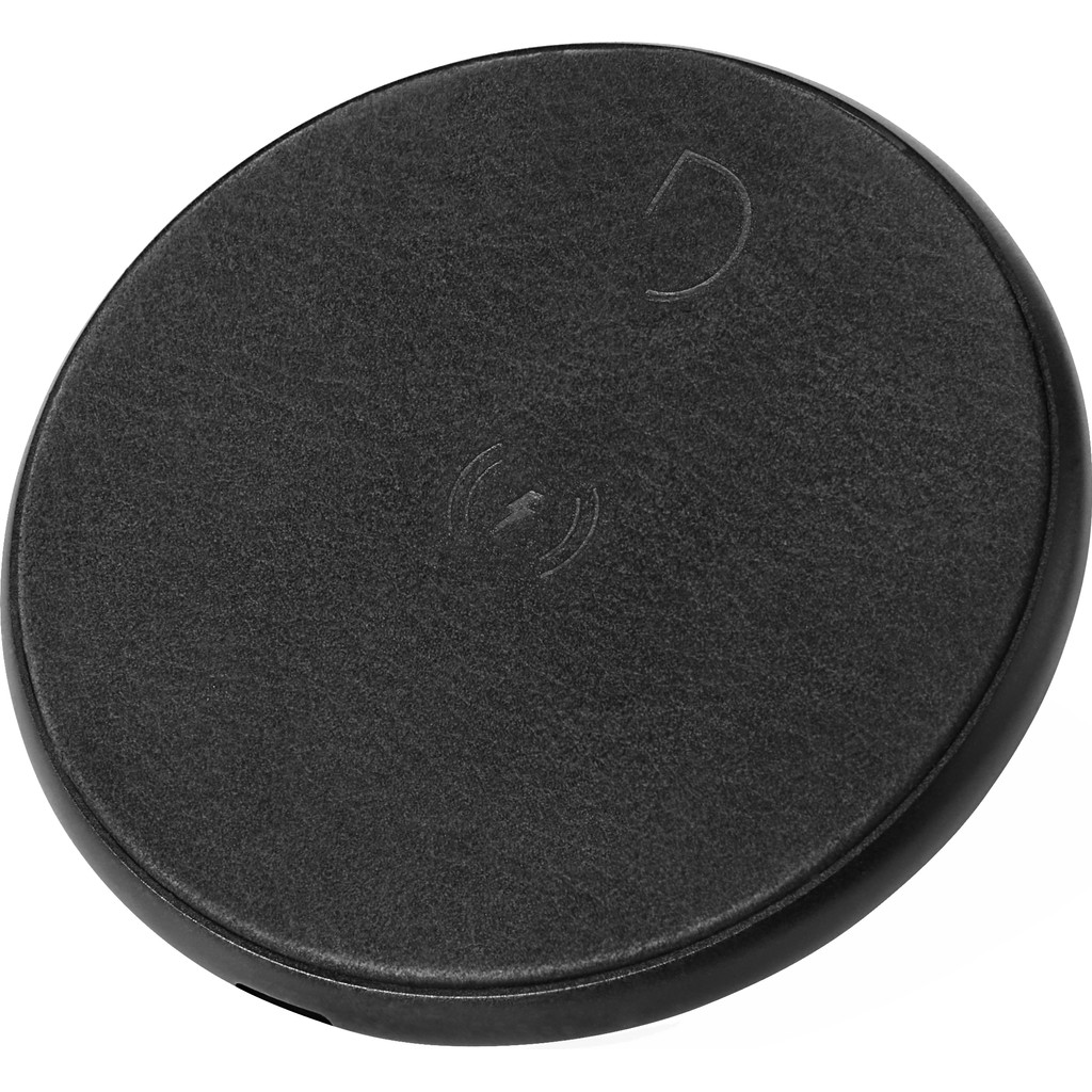 Decoded Leather Wireless Fast Charger Zwart decoded kopen in de aanbieding