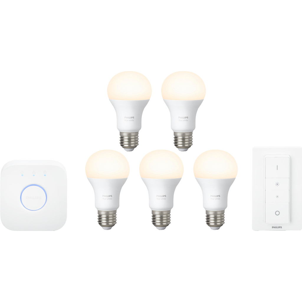 Philips Hue Starter Pack White Met Dimmer E27 Duo philips kopen in de aanbieding