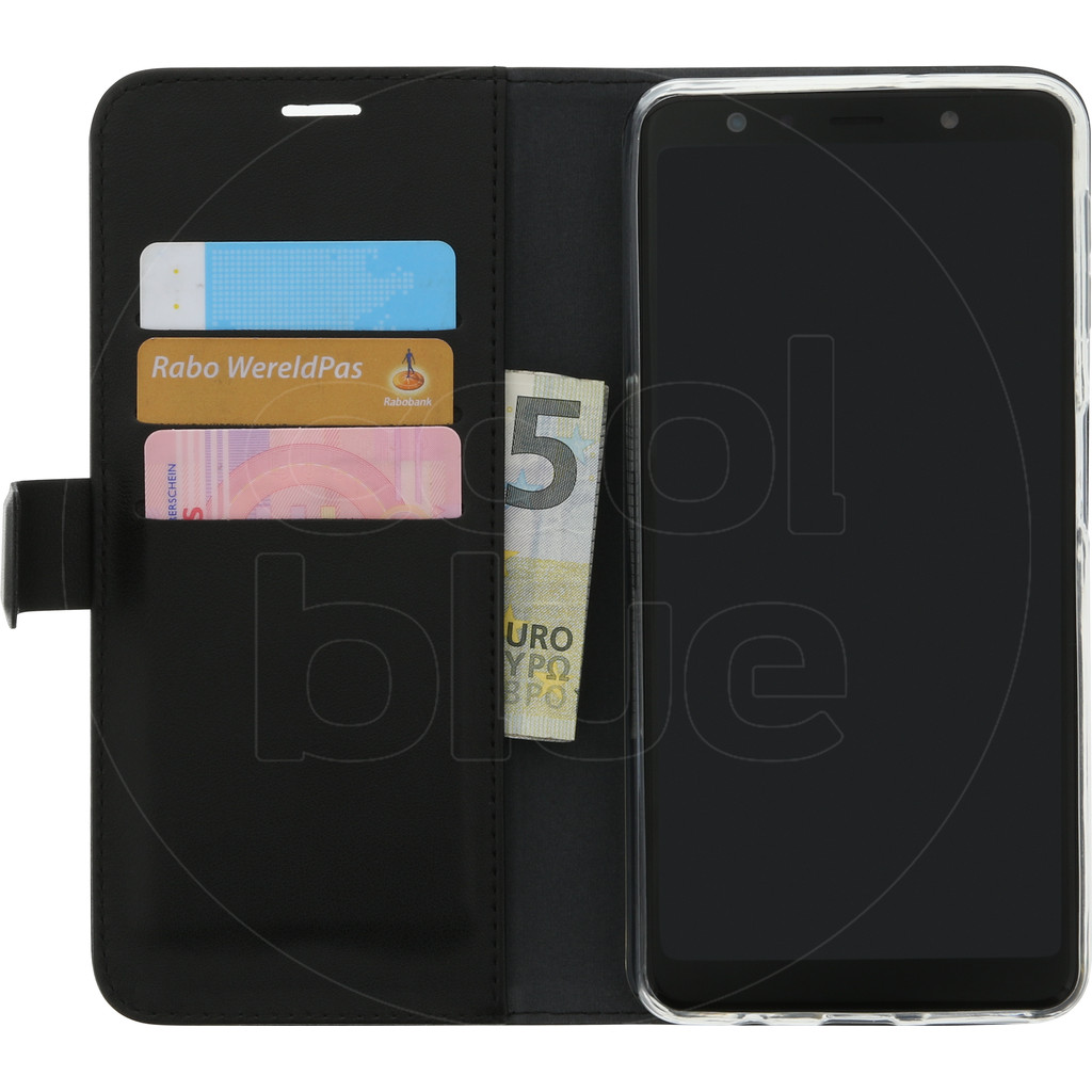 Azuri Wallet Magneet Samsung Galaxy A7 2018 Book Case Zwart azuri kopen in de aanbieding