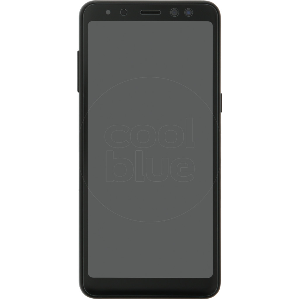 Azuri Gehard Glas Galaxy A8 2018 Screenprotector Zwart azuri kopen in de aanbieding