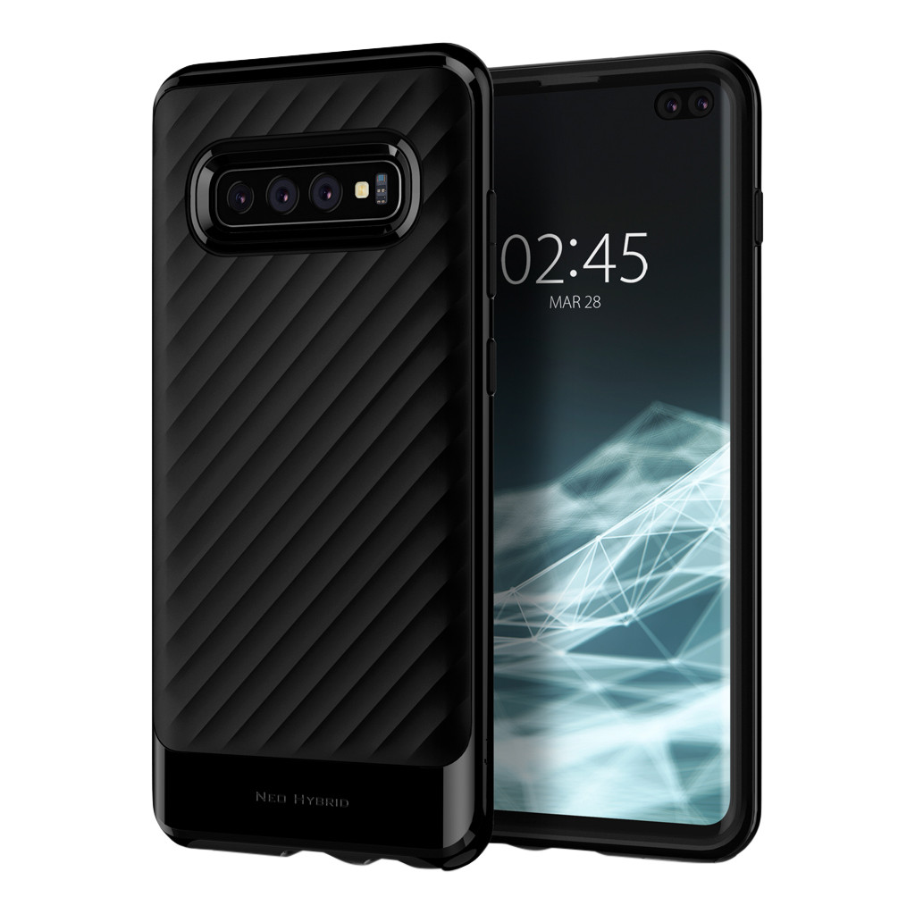Spigen Neo Hybrid Samsung Galaxy S10 Plus Back Cover Zwart spigen kopen in de aanbieding