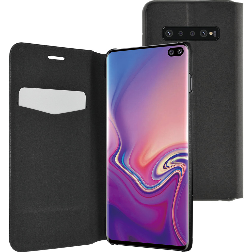 Azuri Booklet Ultra Thin Samsung Galaxy S10 Plus Book Case Zwaart azuri kopen in de aanbieding