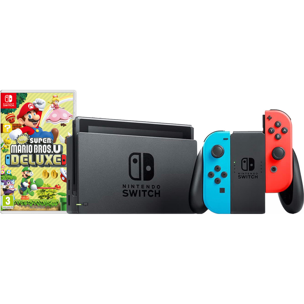 Nintendo Switch Roodblauw New Super Mario Bros Je Bundel nintendo kopen in de aanbieding