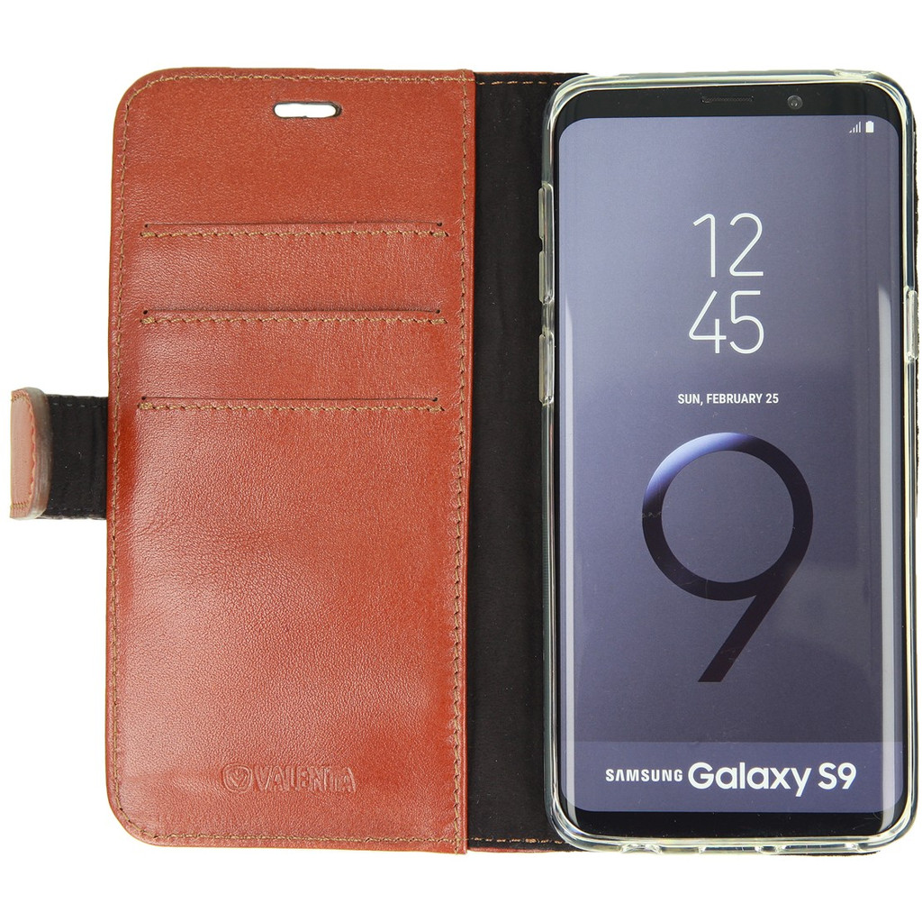 Valenta Booklet Classic Luxe Galaxy S9 Book Case Bruin valenta kopen in de aanbieding